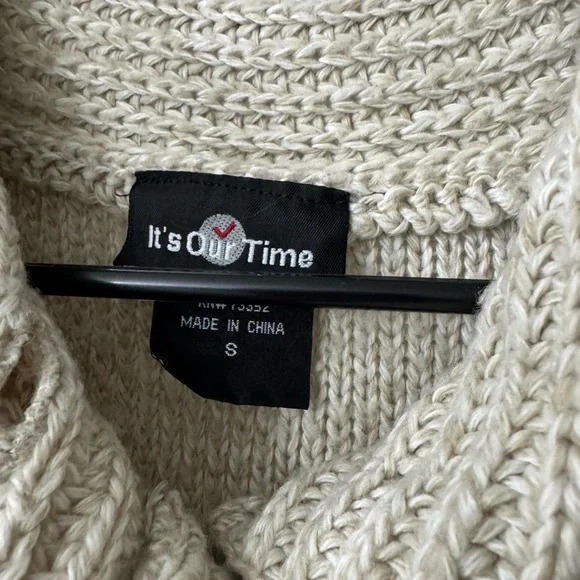 It's Our Time Cream Knit Sweater - Picture 3 of 3
